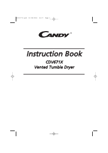 Instrukcja Candy CDV 671 X Suszarka
