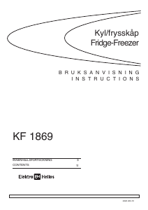 Manual ElektroHelios KF1869 Fridge-Freezer