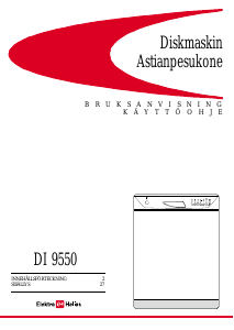Käyttöohje ElektroHelios DI9550 Astianpesukone