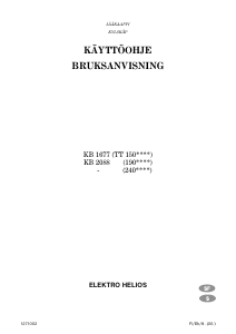 Bruksanvisning ElektroHelios KB1677 Kylskåp
