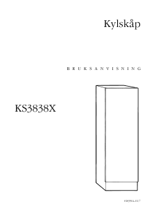 Bruksanvisning ElektroHelios KS3838X Kylskåp