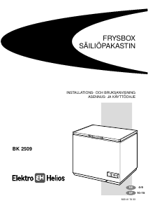 Käyttöohje ElektroHelios BK2509 Pakastin