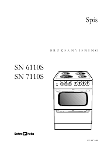 Bruksanvisning ElektroHelios SN7110S Spis