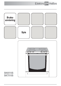 Bruksanvisning ElektroHelios SK7510S Spis