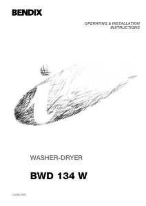 Handleiding Bendix BWD134W Was-droog combinatie