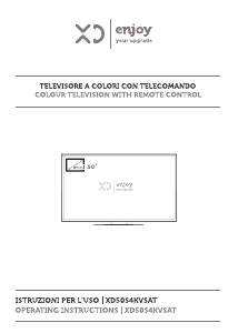 Manuale XD XD50S4KVSAT LED televisore
