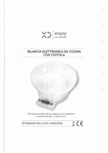 Manuale XD XDEC303R Bilancia da cucina