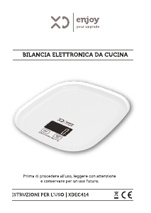 Manuale XD XDEC414 Bilancia da cucina