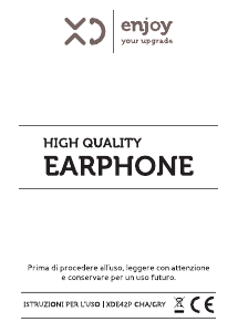 Manuale XD XDE42PCHA Cuffie
