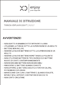 Manuale XD XD92027 Torcia