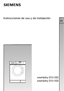 Manual de uso Siemens WD12D520EE Lavadora