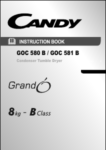 Handleiding Candy GOC 580 B-S Wasdroger