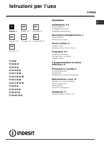 Bruksanvisning Indesit FI 26 KC.B IX Ugn