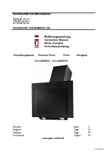 Bedienungsanleitung PKM S13-60BBPX Dunstabzugshaube