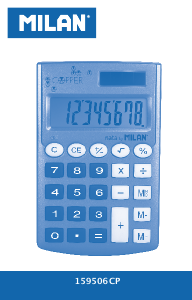 Kasutusjuhend Milan 159601CPPBL Kalkulaator