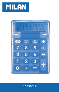 Manual Milan 159906LKBBL Calculator