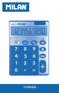 Rokasgrāmata Milan 159906SLPBL Kalkulators