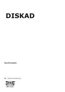 Bedienungsanleitung IKEA DISKAD Geschirrspüler