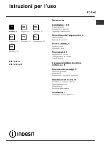 Manual Indesit FIE 76 KA IX Forno