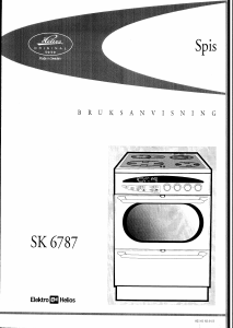 Bruksanvisning ElektroHelios SK6787 Spis