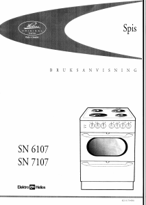 Bruksanvisning ElektroHelios SN7107 Spis