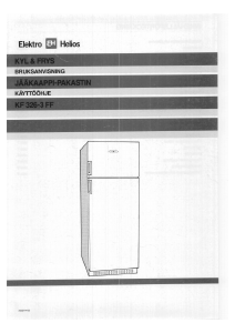 Käyttöohje ElektroHelios KF326-3FF Jääkaappipakastin