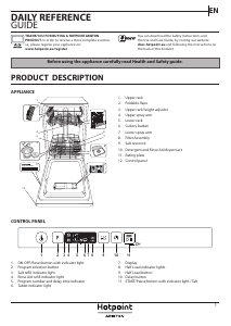 Manual Hotpoint-Ariston HSIC 3M19 C Dishwasher