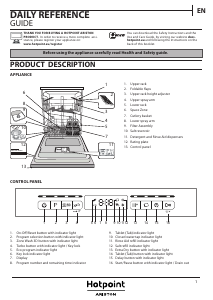 Manual Hotpoint-Ariston HFO 3O32 W C X Dishwasher