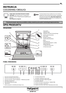 Instrukcja Hotpoint-Ariston HFC 3B19 X Zmywarka