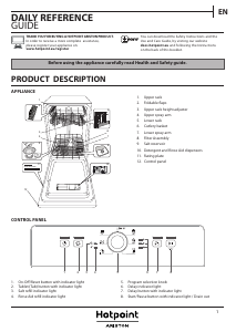 Manual Hotpoint-Ariston HSFE 1B0 C Dishwasher