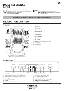 Manual Hotpoint-Ariston HSFC 3M19 C Dishwasher