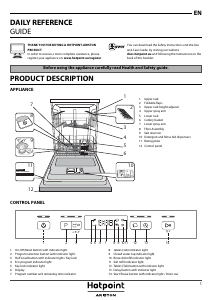 Manual Hotpoint-Ariston HFC 36C19 Dishwasher