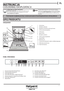 Instrukcja Hotpoint-Ariston HIO 3T132 W O Zmywarka