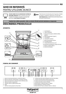 Manual Hotpoint-Ariston HBO 3C21 W X Maşină de spălat vase