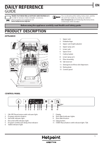Manual Hotpoint-Ariston HSIC 3T127 Dishwasher