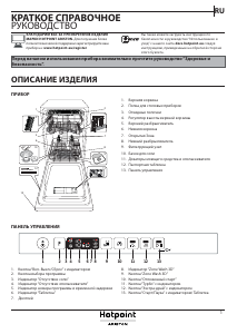 Руководство Hotpoint-Ariston HSIO 3O23 WFE Посудомоечная машина