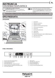 Instrukcja Hotpoint-Ariston HIO 3C23 WF Zmywarka