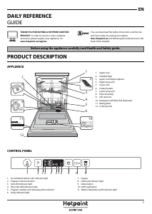 Manual Hotpoint-Ariston HKIC 3B+26 Dishwasher