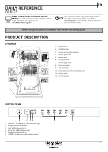 Manual Hotpoint-Ariston HSIE 2B19 Dishwasher
