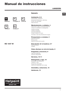 Instrukcja Hotpoint-Ariston RZ 1047 W EU Pralka