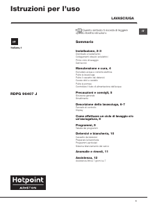 Manuale Hotpoint-Ariston RDPG 96407 JS IT Lavasciuga