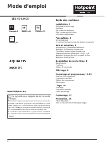 Manuale Hotpoint-Ariston AQC8 2F7 TM1 (EU) Asciugatrice