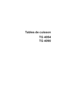 Mode d’emploi Arthur Martin-Electrolux TG4054GP Table de cuisson