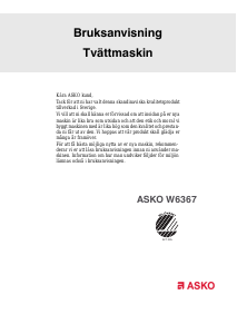 Bruksanvisning Asko W6367 Tvättmaskin