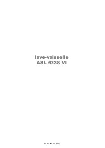 Mode d’emploi Arthur Martin-Electrolux ASL 6238 Lave-vaisselle