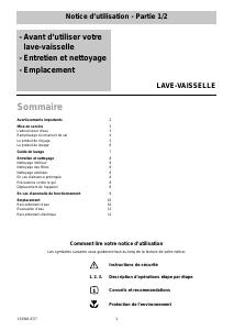 Mode d’emploi Arthur Martin-Electrolux ASF 2632 Lave-vaisselle