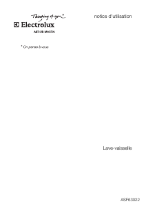 Mode d’emploi Arthur Martin-Electrolux ASF 630 Lave-vaisselle