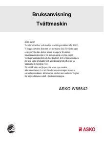 Bruksanvisning Asko W65642 Tvättmaskin