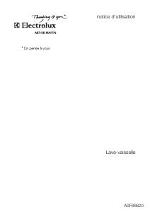 Mode d’emploi Arthur Martin-Electrolux ASF 666 Lave-vaisselle