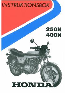 Bruksanvisning Honda CB 250N (1989) Motorcykel